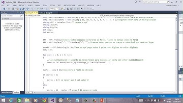 video aula de como validar cpf simples e rapido C#