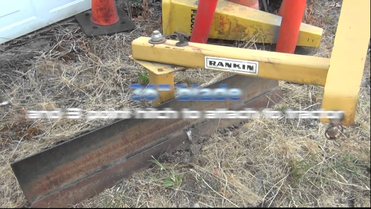 3 POINT TRACTOR PLOW BLADE FOR SALE YouTube