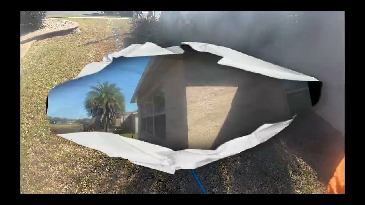 House wash using Comet P40  in Leesburg, Fl. #pressurewashing #softwashing #powerwashing