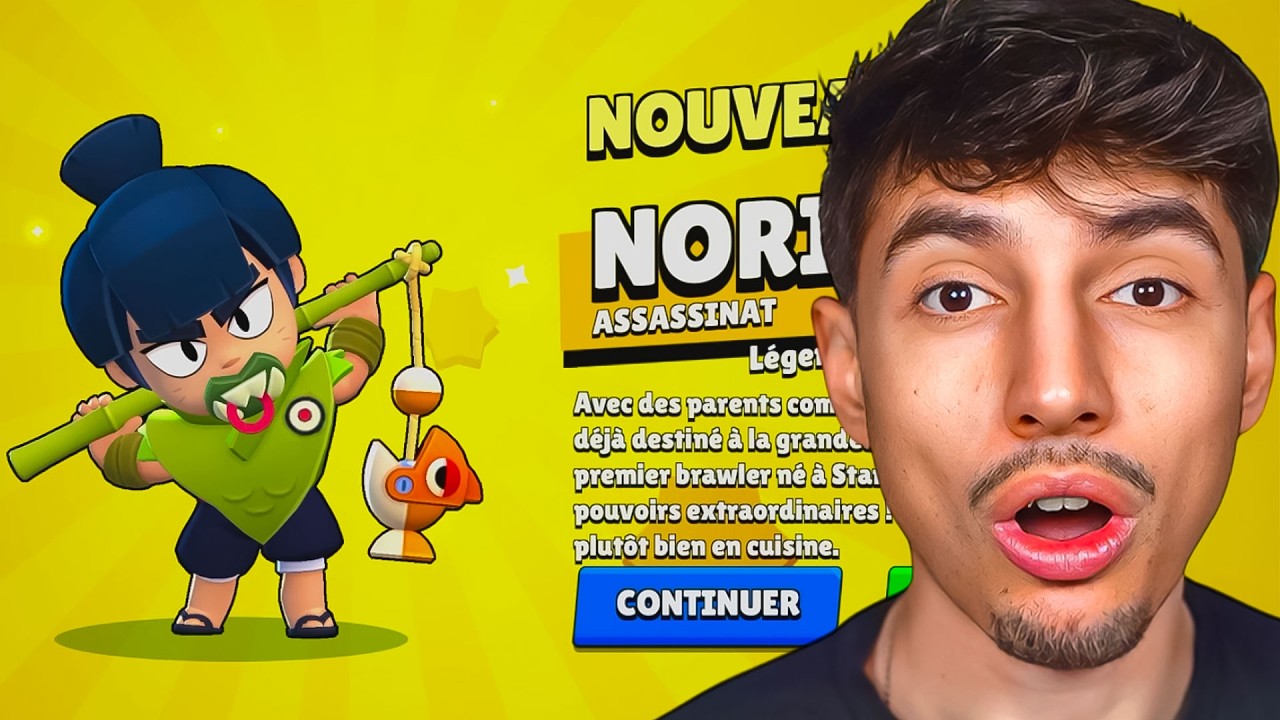 je JOUE avec le NOUVEAU BRAWLER LÉGENDAIRE : NORI (incroyable)
