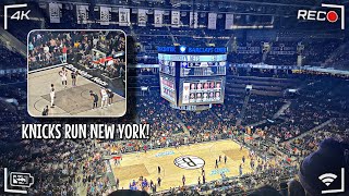 my first ever knicks game was a THRILLER!! | Knicks & Nets Battle for NYC