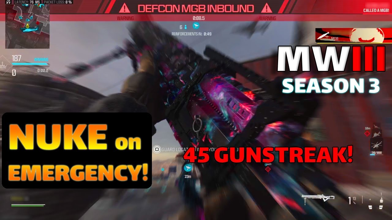 NUKE on Season 3 Map "EMERGENCY"! MW3 PS5 gameplay (reverse boosted)