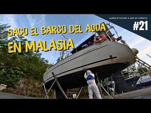 I'm hauling the boat out of the water in Malaysia