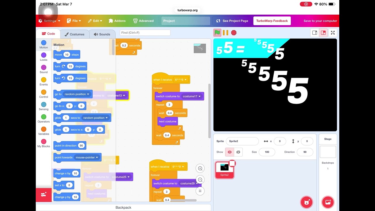 Self Pentated Numbers