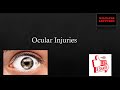 Ocular Injuries