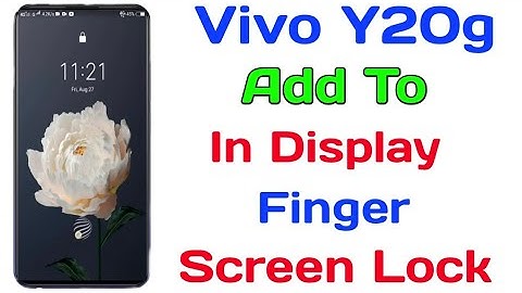 How To Add In Display Fingerprint Lock On Vivo Y20g || Vivo Y20g In Display Finger Lock Setting
