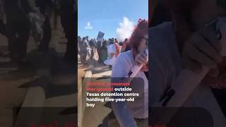 Anti-ICE protesters tear-gassed outside Texas detention centre