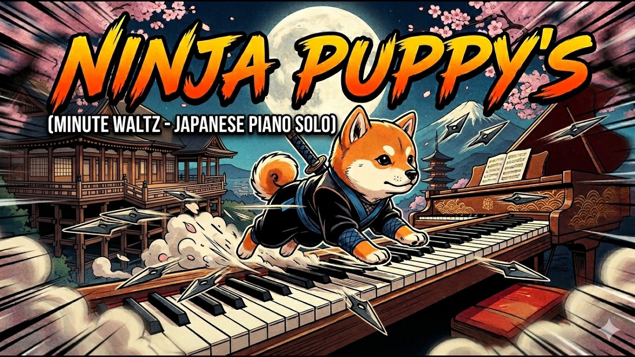 Ninja Puppy Minute Waltz - Chopin in Japanese Style (Advanced