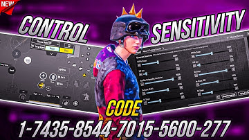 NEW UPDATE 3.5 🔥 BEST SENSITIVITY CODE + CONTROL SETTINGS PUBG MOBILE/BGMI