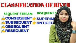 #Classification of Rivers # Consequent # Resequent # Obsequent # Antecedent # Superimposed river