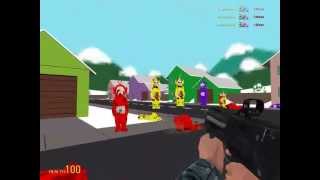 GMod: South Park map (NYAN GUN!) and teletubbies of doom!