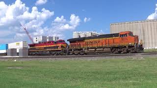 BNSF/UP & Amtrak Trains in Saginaw TX