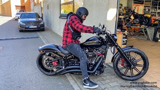 Harley-Davidson Breakout first Ride after Customizing (El Shawish from Germany)