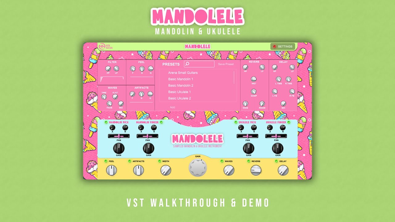 Mandolele Mandolin & Ukulele VST Plugin (Walkthrough & Demo) YouTube