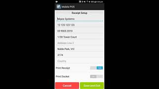 Setting and Configuration - Free Android POS App screenshot 4