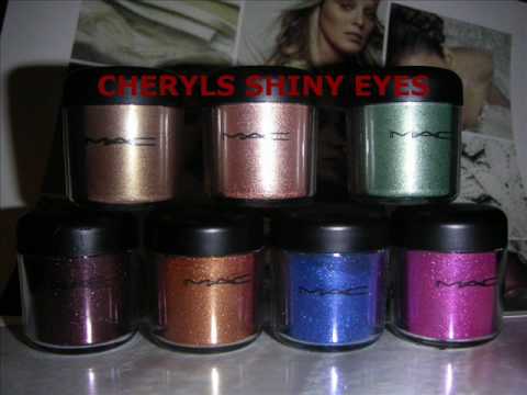 Cheryl's Shiny Eyes, 100 + MAC Pigments and Glitte...