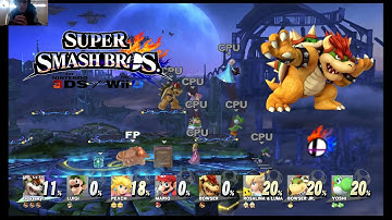Bowser Level 50 FP VS level 1 CPU 8 Players