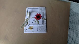 Angela's Craft Hut Live Workhop - Mini Card Topper Card