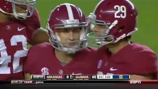 2013 Arkansas vs. #1 Alabama Highlights