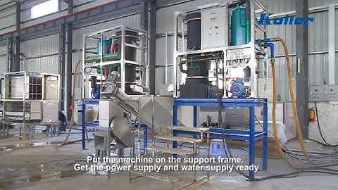 3 tons tube ice machine with water cooling system