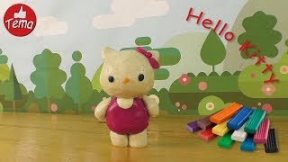 Лепка из пластилина Лепим пошагово Хэлло Китти Hello Kitty