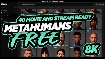 FREE! 40 Movie and STREAM READY 8K Metahumans for UE4