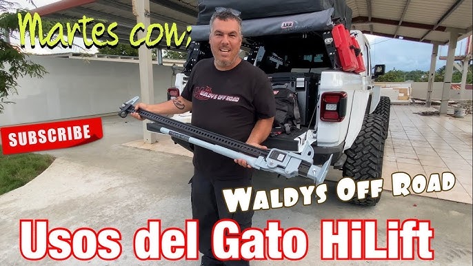 Gato elevador hasta 3000kg 150 cm 60 para coche 4x4 todoterrenos gato de  trinquete high lift