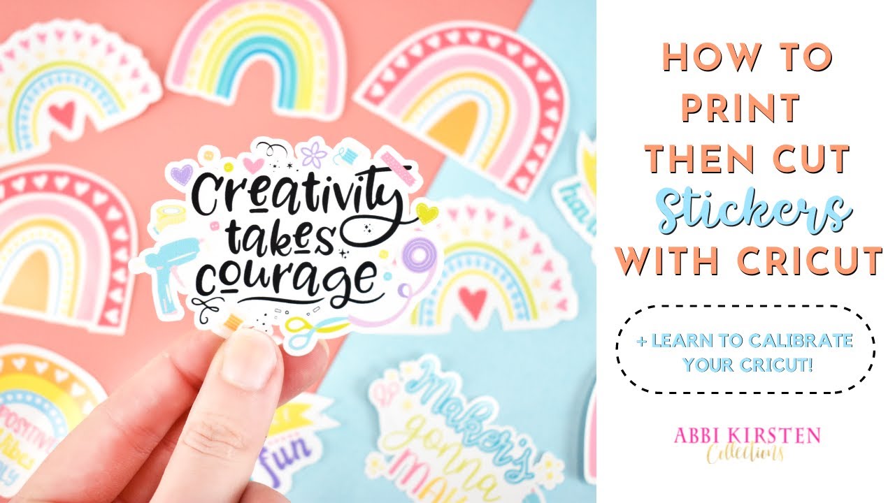 How to Print then Cut Stickers on Cricut * Moms and Crafters