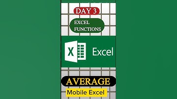 How to Find Average in Ms Excel of Mobile #excel #shortvideo #shorts