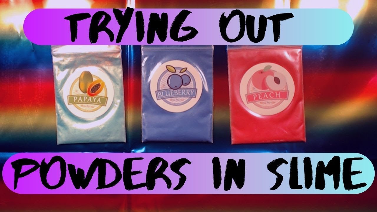 My Mica Powder arrived time to put it into slime! YouTube