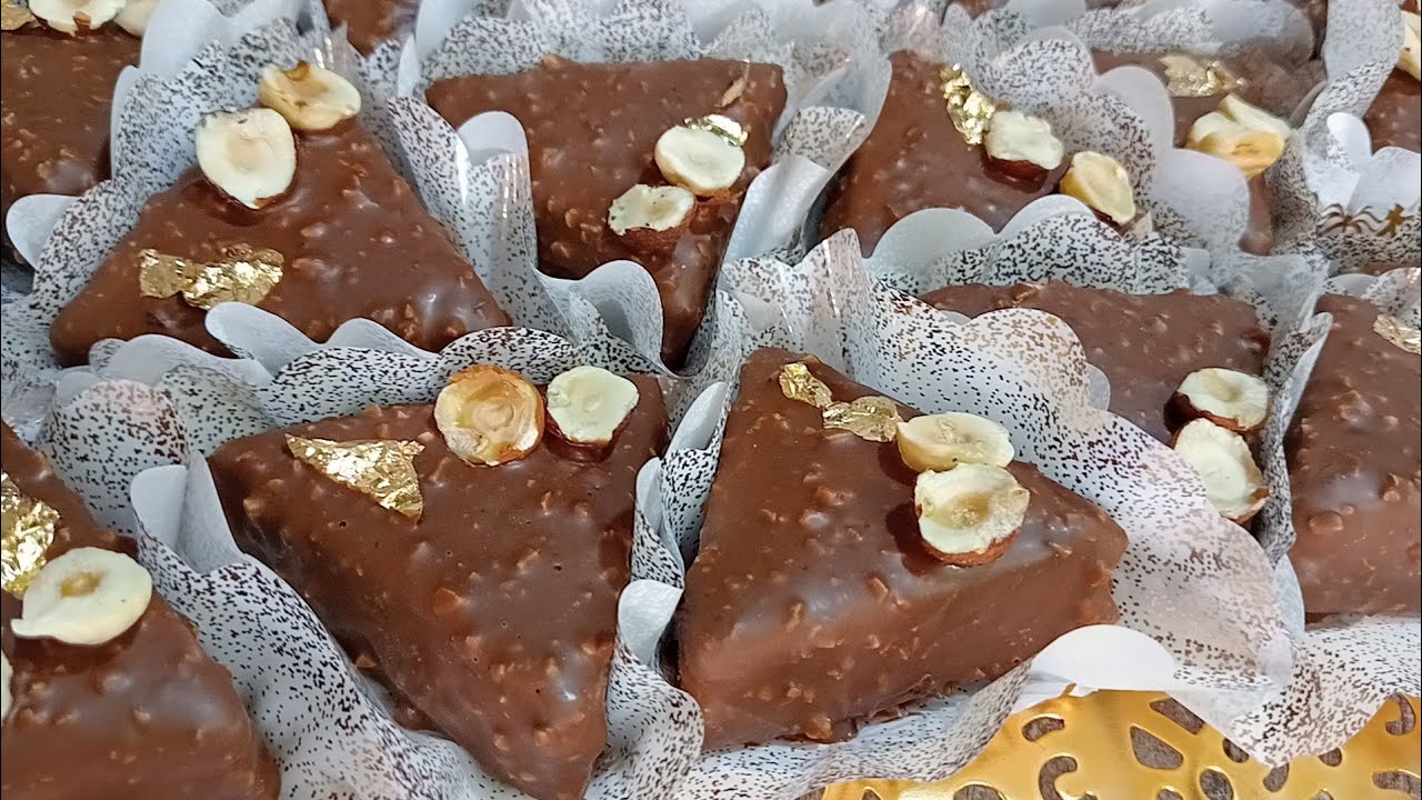 بيراميد الفيريرو روشي بكريمة القوفريط وصفة صابلي بريستيج حلويات العيد