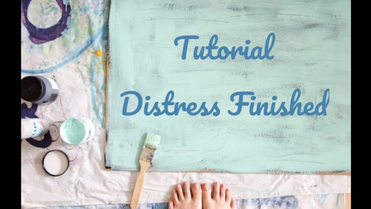 TUTORIAL DISTRESS FINISH BIOVARNISH CHALK PAINT YouTube