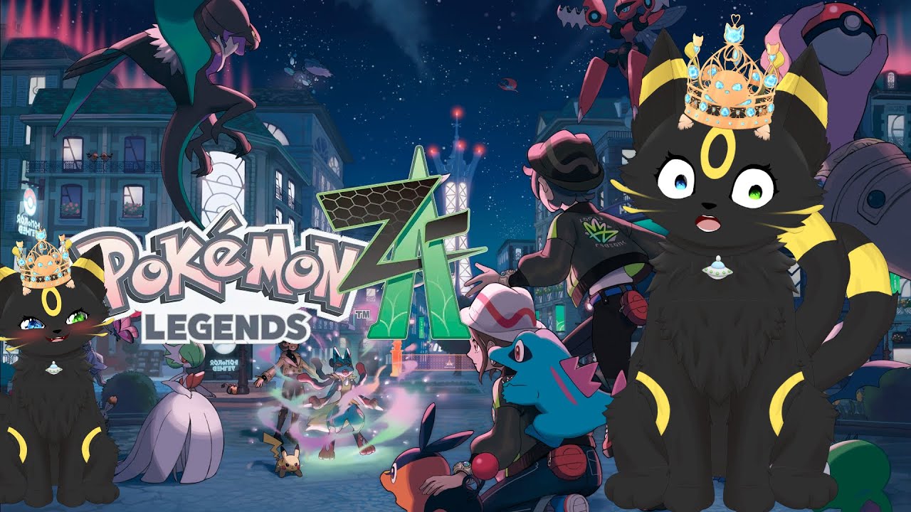Eine Katzenvtuberin spielt Pokémon Z-A zum ertsen Mal auf Youtube!