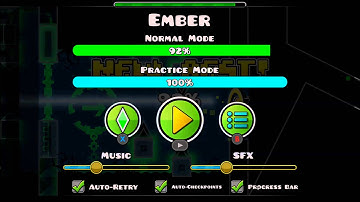 Geometry dash - (Hard demon) Ember - Noobas and Rek3dge