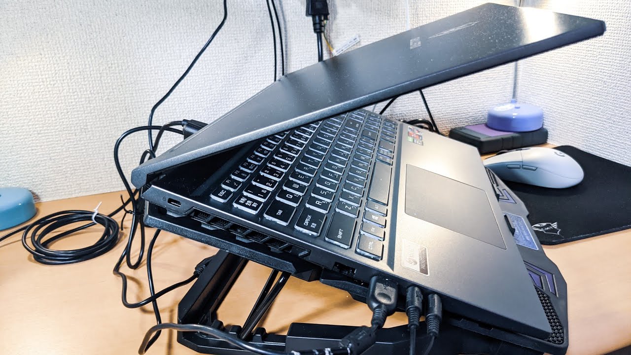 レビュー パソコン用冷却パッド 冷却台 をドスパラのゲーミングノートパソコンで効果検証 保冷剤も試す Galleria Youtube レビュー パソコン用冷却パッド 冷却台 をドスパラのゲーミングノートパソコンで効果検証 保冷剤も試す Galleria Youtube