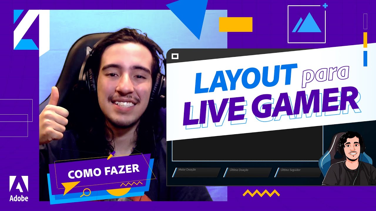 APRENDA A CRIAR UM LAYOUT DE LIVE GAMER com JOSICLEYSON COMO FAZER