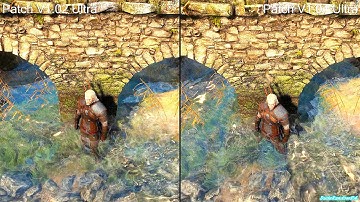 The Witcher 3 Wild Hunt V1.02 Vs V1.04 Updated Textures Graphics Comparison