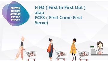 STRUKTUR DATA - Queue Linear - Ilustrasi Queue Linear dengan elemen bertipe Struct of Array