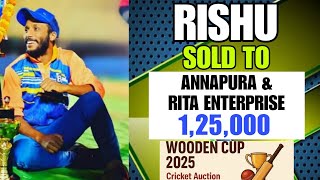 Rishu Rishav Agarwal Auction In Wooden Cup 2025