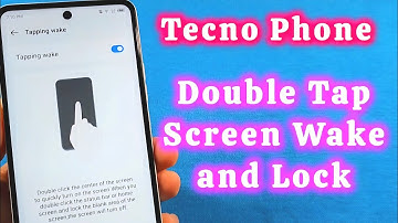 how to turn on double tap to wake screen for Tecno Spark Android phone