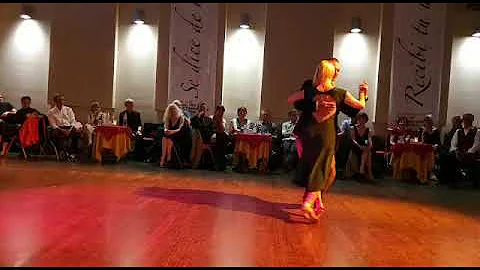 Patricia Hilliges & Matteo Panero dancing at Flore...