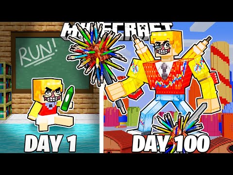 I Survived 100 Days as MISTER DELIGHT in Minecraft!