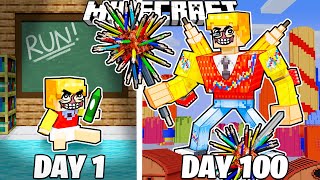 I Survived 100 Days As Mister Delight In Minecraft!