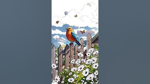 #shorts #singingbird #spring #coloring #relax #paintbynumbers