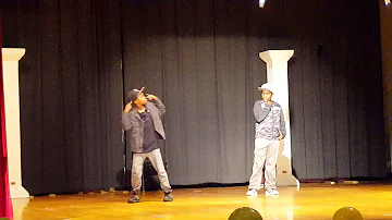 D & E perform Hit the Quan (school talent show)