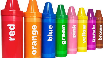 Best Learning Video for Toddlers Learn Colors with Crayon Surprises!