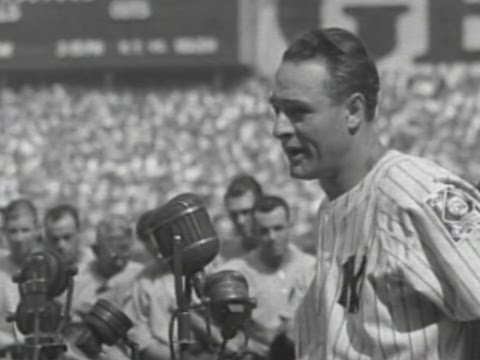 Lou Gehrig, 'Luckiest Man' Speech - July 4, 1939
