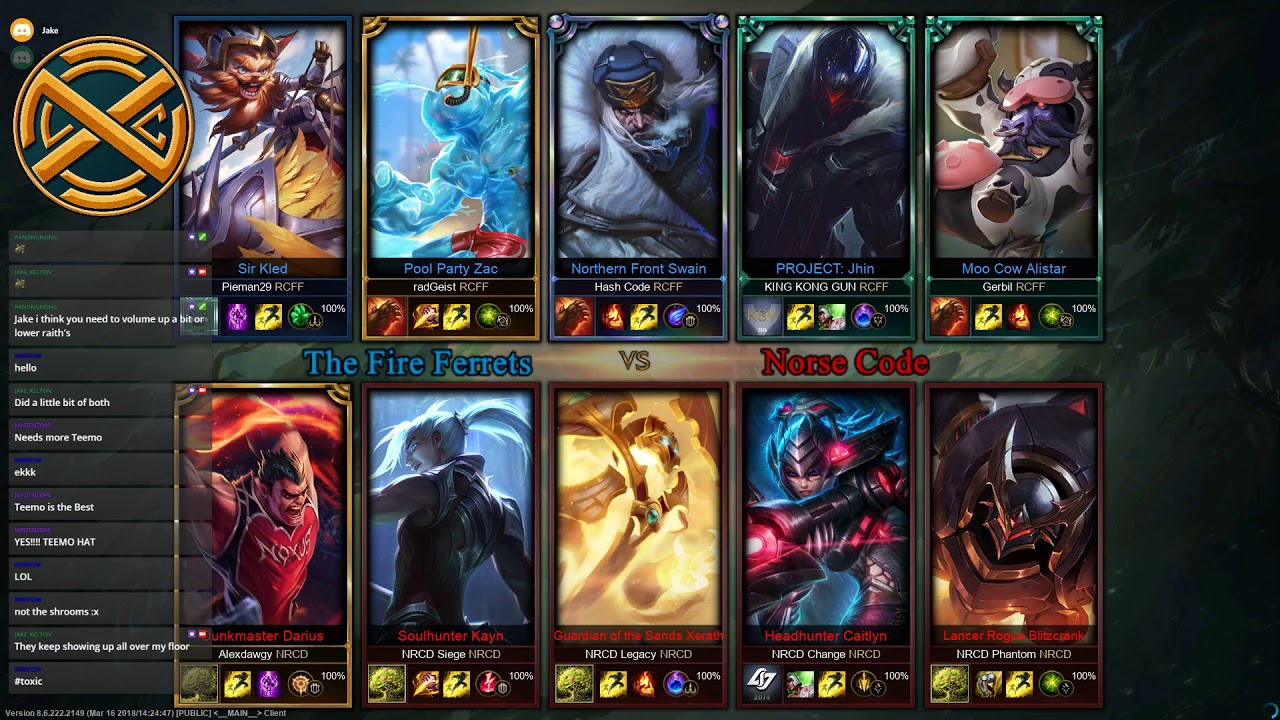 XLNC Shoutcasting Legends Series II Week 1 Game 1: The Fire Ferrets -vs- Norse Code