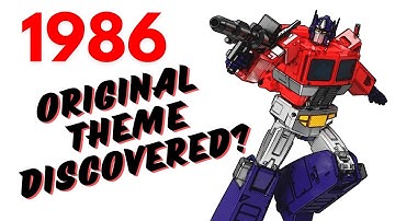 Original Transformers 1986 Movie Theme Discovered? 4K