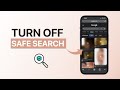 How to Turn OFF Safe Search on iPhone iOS 26